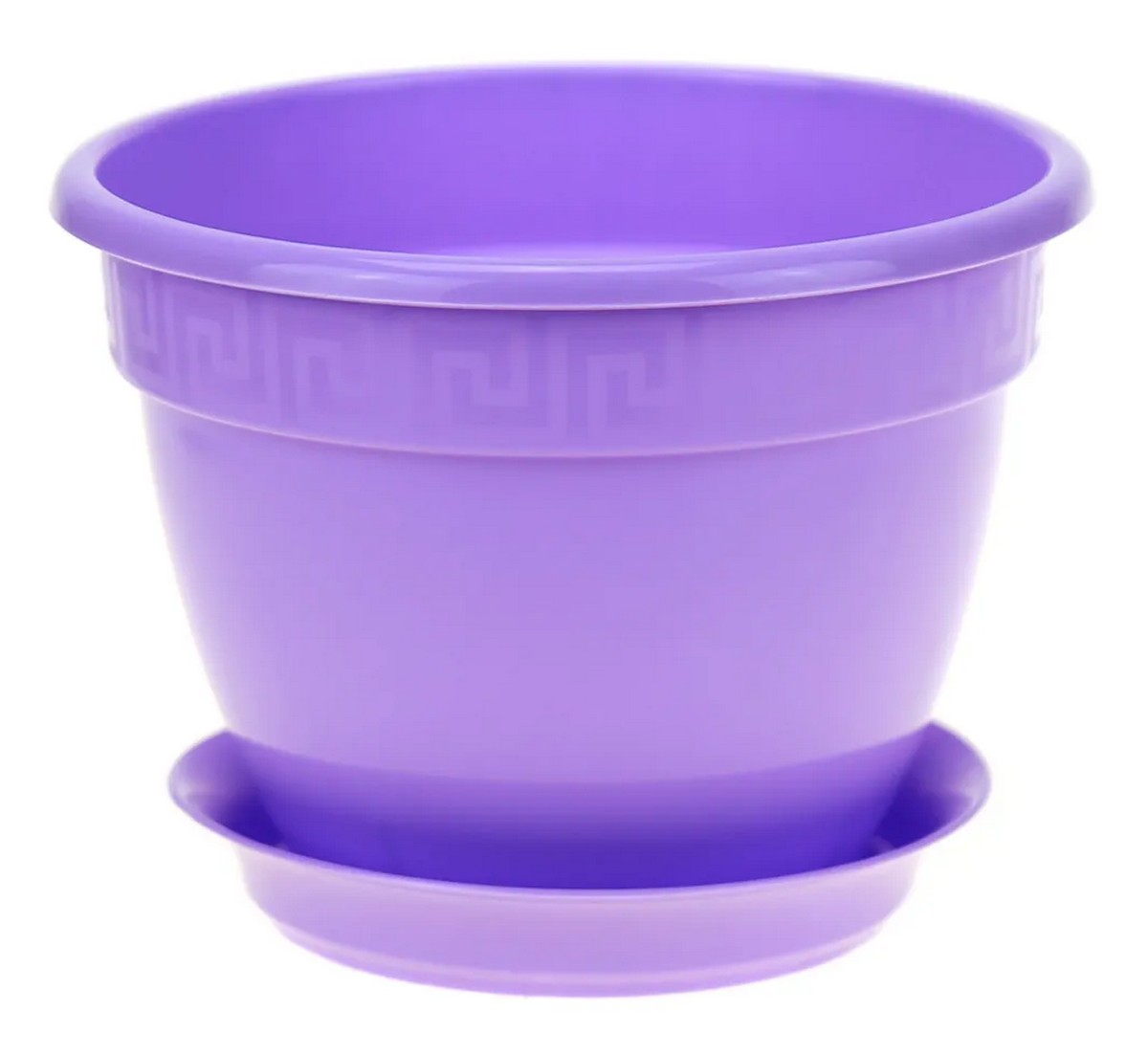 Кашпо Антик с поддоном, 0,75 л, лаванда