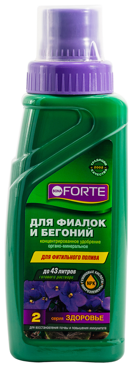 Bona Forte ЖКУ для фиалок и бегоний №2 Здоровье, 285 мл