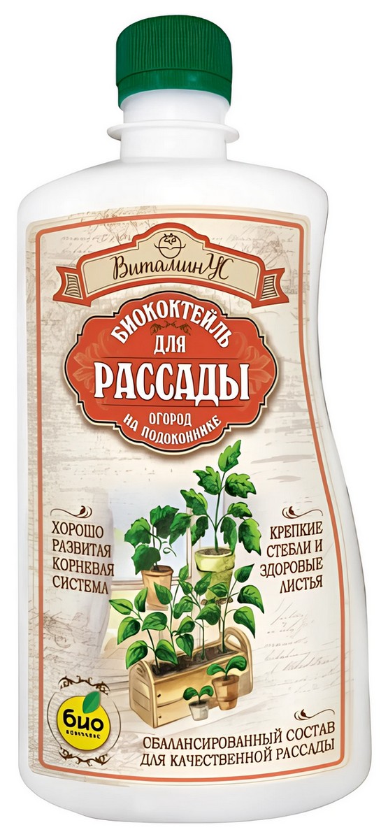 Биококтейль ТМ ВитаминУС для рассады, 500 мл