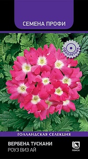 Вербена Тускани Роуз виз Ай,10 шт. Семена Профи