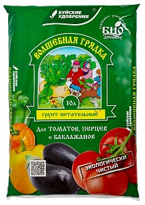Грунт Волшебная грядка для томатов и перцев, 10 л