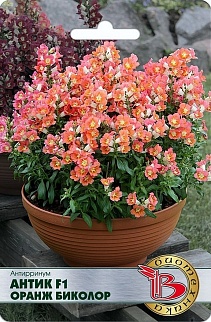 Антирринум Антик F1 Оранж Биколор, 20 шт. Биотехника