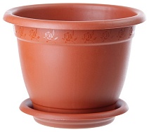 Борнео горшок с подставкой 290/7,8 л терракот