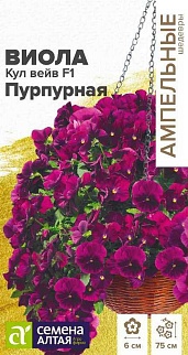 Виола Кул Вейв Пурпурная F1, ампельная, 3 шт. Ампельные Шедевры