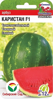 Арбуз Каристан F1, 3 шт. Семена Голландии. Сибирский сад.