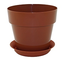 Кашпо Протея с поддоном, 0,7 л, терракот