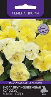 Виола крупноцветковая Колоссус Лемон Шейдес, 10 шт. Семена профи