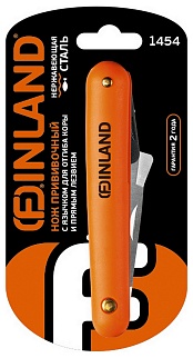 Нож Finland (Финляндия) прививочный с язычком для отгиба коры, арт. 1454