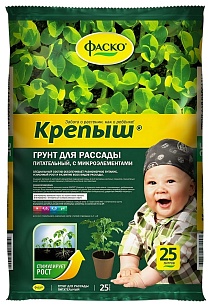 Грунт Крепыш для рассады, 25 л Фаско