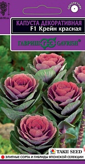 Капуста декоративная Крейн красная F1, 6 шт. Эксклюзив.