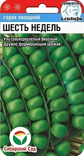 Горох 6 недель, 5 г. Сибирский сад.