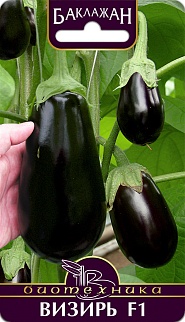 Баклажан Визирь F1, 20 шт. Биотехника.