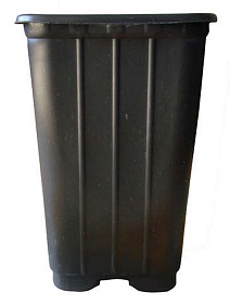 Горшок КБ9МР, 0,8 л, 9*9*14, форм. черный