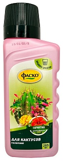 Удобрение Цветочное счастье для кактусов, 285 мл Фаско