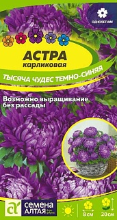 Астра Тысяча чудес темно-синяя карликовая 0,2 г