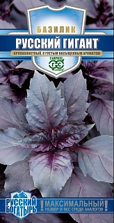 Базилик Русский гигант фиолетовый, 0,1 г. Русский богатырь 