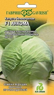 Капуста белокочанная Анкома РЗ F1, 10 шт. Голландия.