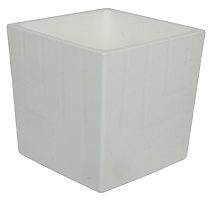 Кашпо Квадро с вкладкой, 1,2 л, белый