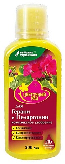 ЖКУ Цветочный рай для герани и пеларгонии, 200 мл