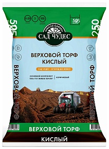 Торф Верховой Кислый Сад чудес, 50 л 