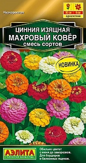 Цинния Махровый ковер, смесь сортов, 0,3 г