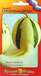 Дыня Серебряная звезда F1, 5 шт. Русский огород.