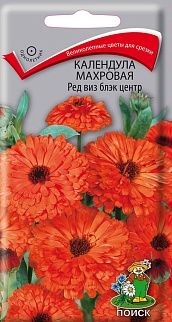 Календула махровая Ред Виз Блэк Центр, 0,4 г