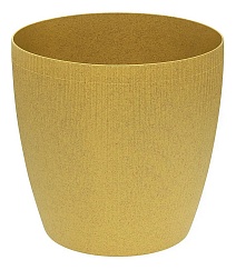 Горшок Магнолия Эко со вставкой, 3 л, горчичный