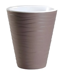 Кашпо Валенсия с вставкой, 2 л, мокко