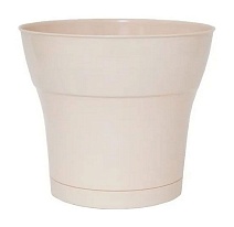 Горшок Тоскана с поддоном, 1,45 л, пудра