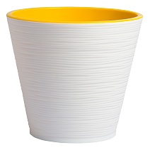 Горшок Конус с вкладышем, 1,3 л, белый