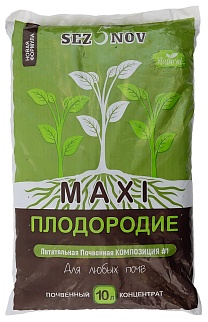 Почвенный концентрат MAXI плодородие для растений, 10 л