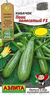 Кабачок цуккини Пони полосатый F1, 5 шт.