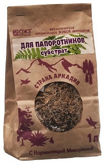 Субстрат Страна Аркадия для Папоротников с микоризой, 1 л