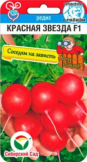 Редис Красная звезда, 1 г. Сибирский сад