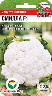 Капуста цветная Смилла F1, 10 шт. Сибирский сад.