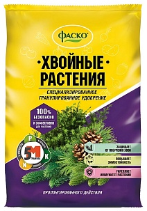 Удобрение Хвойные растения гранулированное, 1 кг Фаско