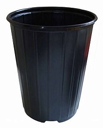 Горшок круглый Д16МР, 3 л, форм. черный