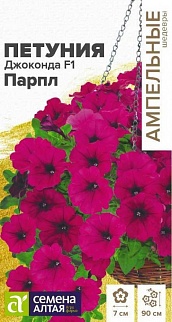 Петуния многоцветковая Джоконда Парпл F1, 5 шт. Ампельные шедевры.