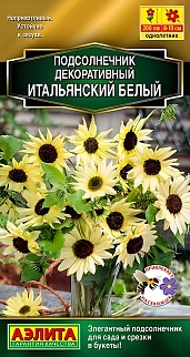 Подсолнечник декоративный Итальянский белый, 0,3 г