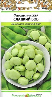 Фасоль лимская Сладкий боб, 6 г Русский огород