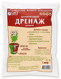 Дренаж керамзитовый средний, 1 л