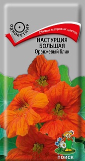 Настурция большая Оранжевый блик, 1 г