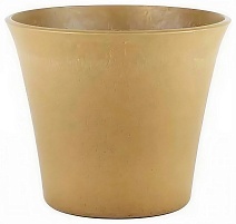 Горшок Лотос Эко со вставкой, 2,5 л, горчичный 