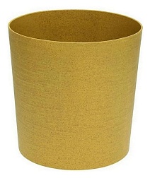 Горшок Цилиндр Эко со вставкой, 3 л, горчичный