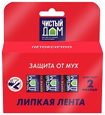 Липкая лента от мух с аттрактантом, 4 шт. в упаковке