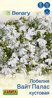 Лобелия Вайт палас кустовая, 5 шт.