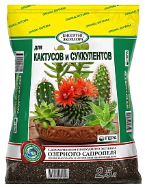 Биогрунт Экофлора для кактусов и суккулентов, 2,5 л