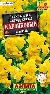 Львиный зев Карликовый, желтый, 10 шт.