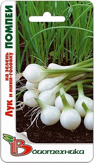 Лук на зелень и мини-головку Помпеи, 0,5 г Биотехника